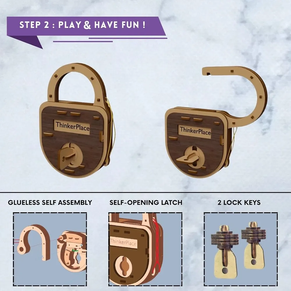Thinker Place DIY Lock & Key Toy for Kids