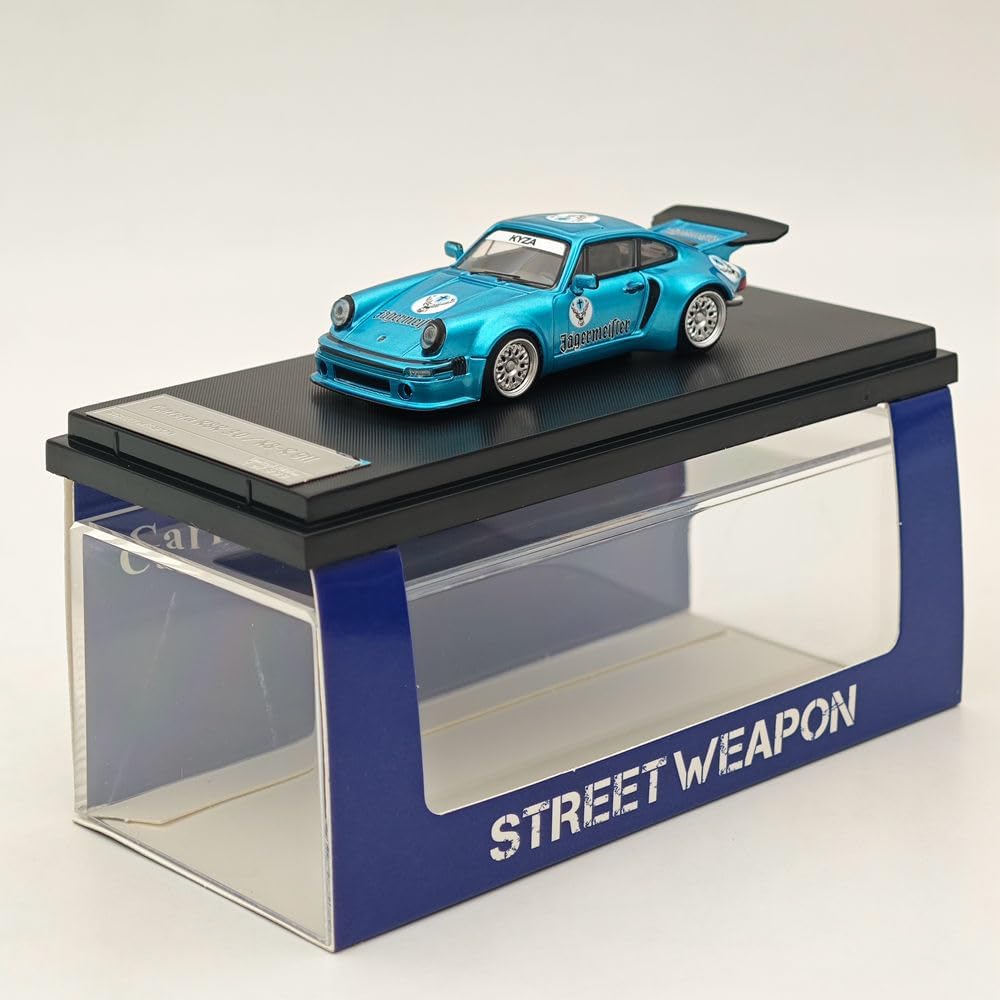 Street Weapon SW 1/64 Carrera RSR 3.0/KS-R 911 Blue Diecast