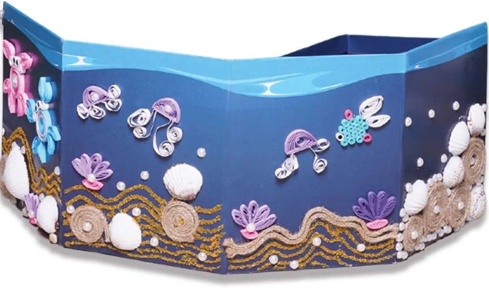 TOYKRAFTT 3-in-1 Craft Kit for Kids| Mermaid themed Kit