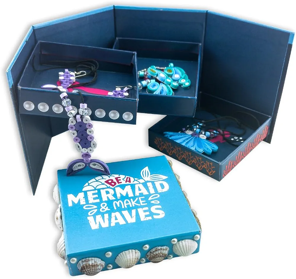 TOYKRAFTT 3-in-1 Craft Kit for Kids| Mermaid themed Kit