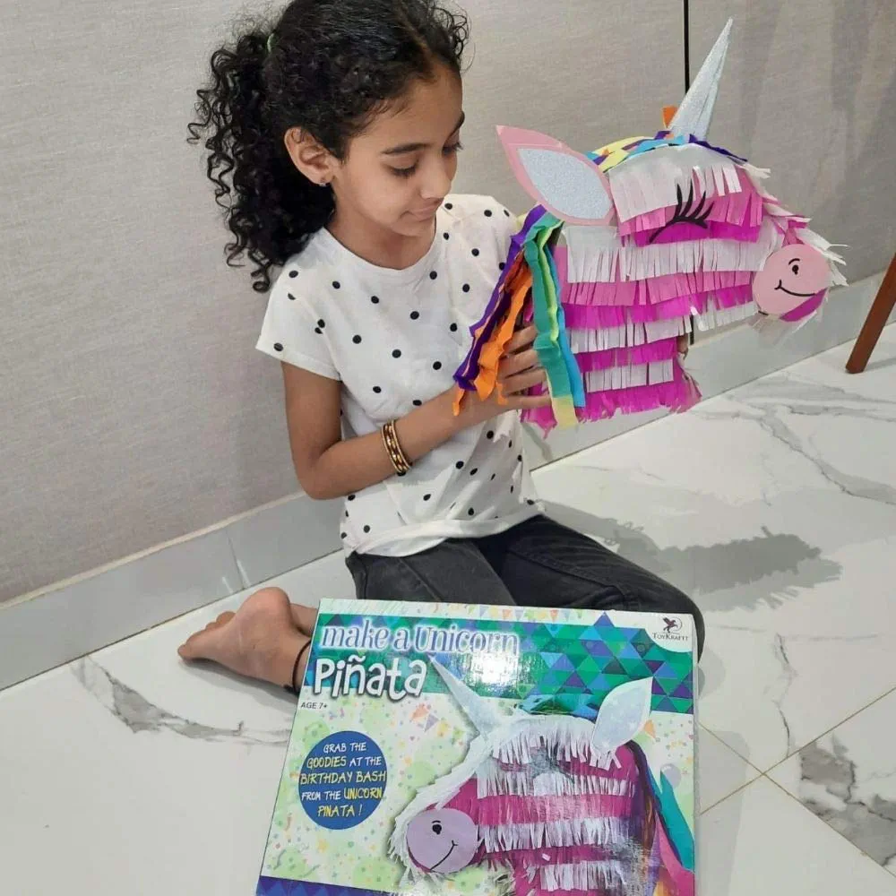 Toykraftt : Paper Craft Kit Arts & Crafts Kit | Make A Unicorn Pinata