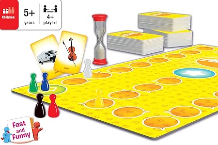 Frank Junior Alias Board Game – Fun and Engaging Family Board Game – Picture and Word Guessing Board Game for Kids with 300 Cards – English Word Game for Language Development