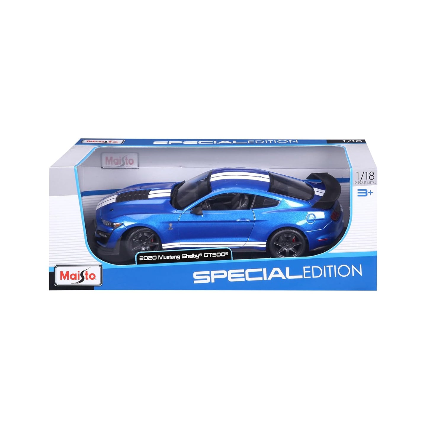 Maisto 2020 Shelby Gt500 Mustang Blue 1/18