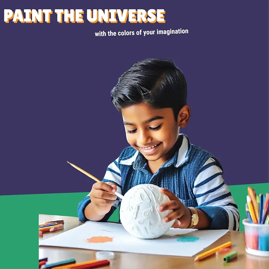 Kalakaram DIY Solar System Kit, Paint and Assemble Solar System Model Kit