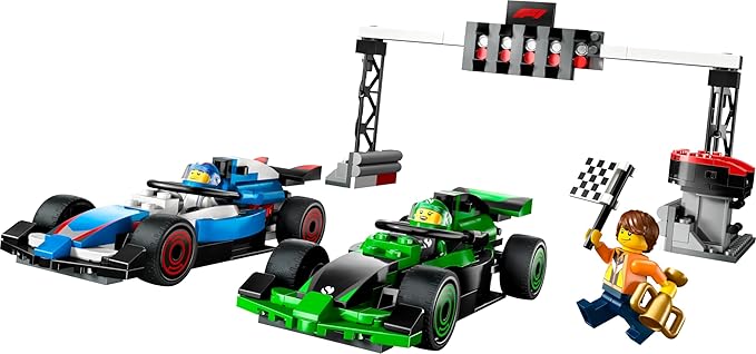 LEGO City F1 Grid with VCARB & Sauber Race Cars Toy Vehicle Set 60474 Building Blocks Toys for 6+ Gift for Boys and Girls