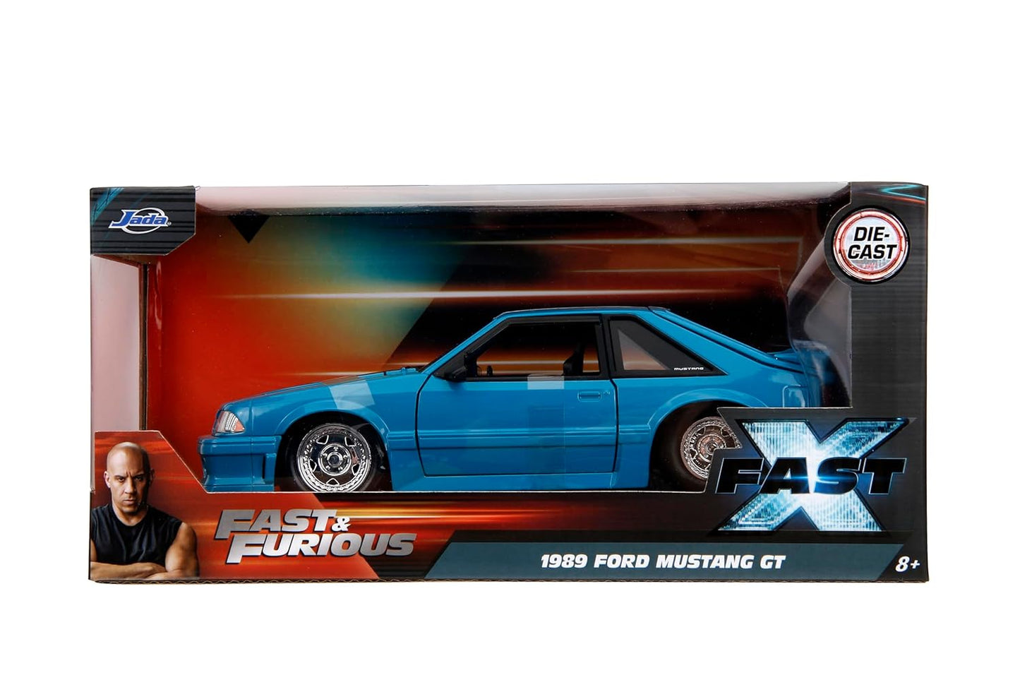 Jada Fast & Furious 1:24 1989 Ford Mustang GT Die-Cast Car