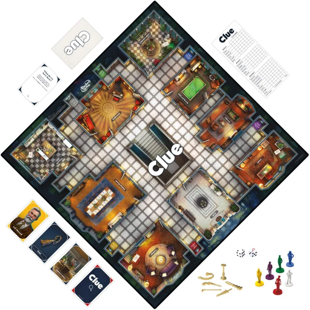 Hasbro Gaming Clue Board Game Detective Games
