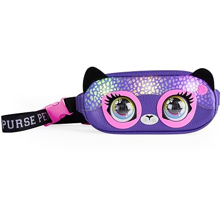 Purse Pets Savannah Spotlight Bum Bag for Children - Interactive Cross Body Bag with More than 30 Light Effects, Sounds, Reactions and Music, Children's Bag and Toys in One, from 5 Years