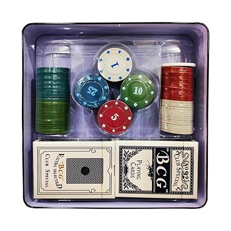 RSAAUD® Poker Chip Set with Case, Casino Poker Chips