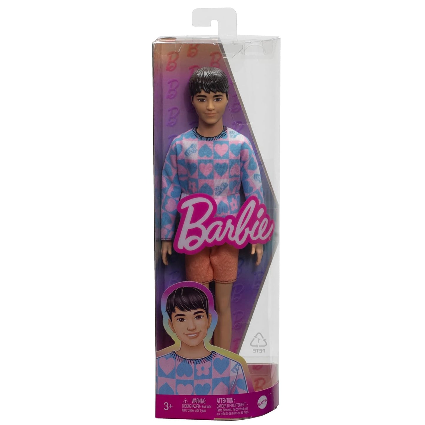 Barbie® Ken® Fashionistas™ Doll #212 with Prosthetic Leg, Wearing Los Angeles Jersey and Purple Shorts with Sneakers