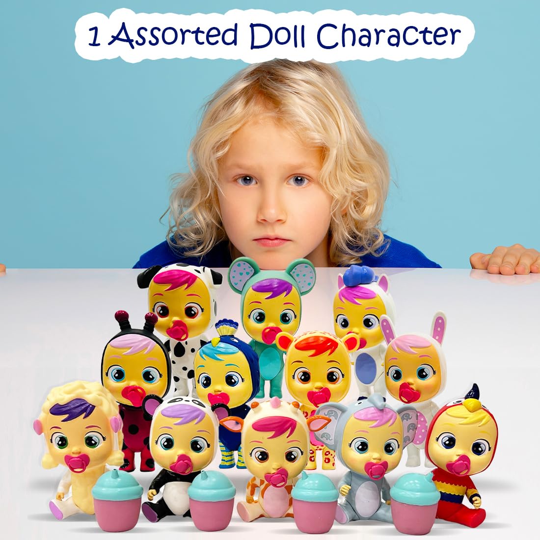 Cry Babies Magic Tears Doll for Girls Pretend Play Toys for Kids Above 3 Years Real Tears Cry Baby, Pack of 1 - Mixed Character