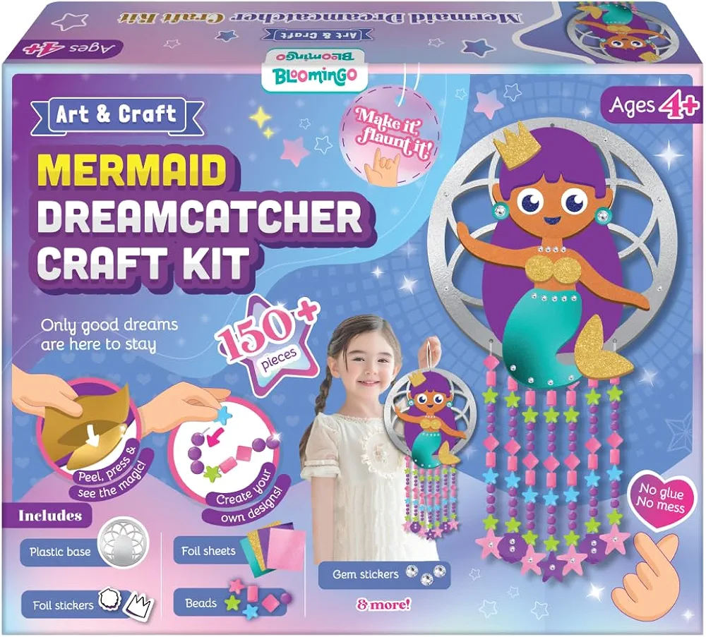 Bloomingo Art & Craft Kit-Mermaid Dreamcatcher