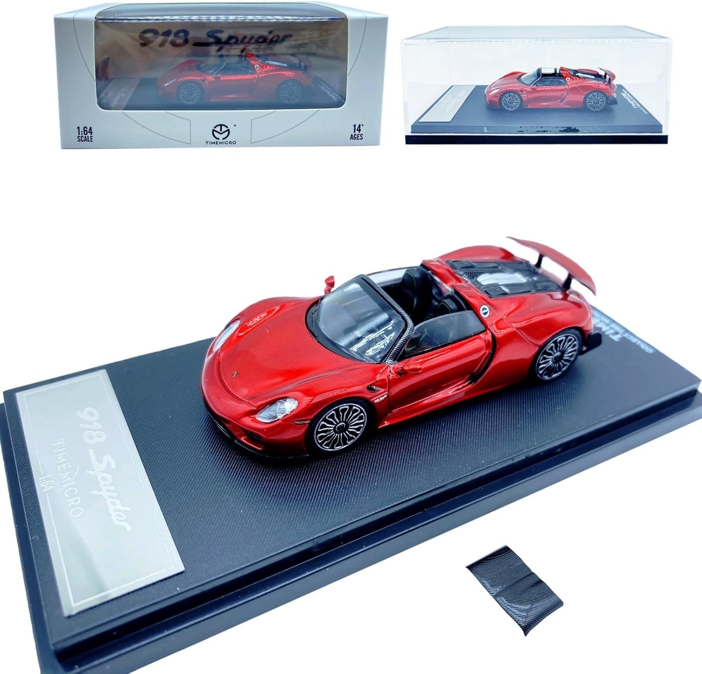 TIMEMICRO Porsche 918 Spyder 1:64 Scale Die Cast Model Car