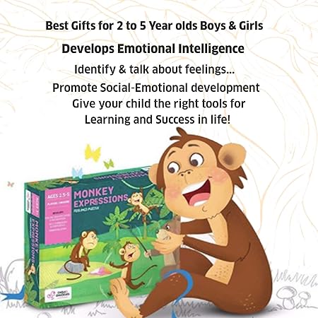 Chalk and Chuckles Monkey Expressions Feelings Puzzle