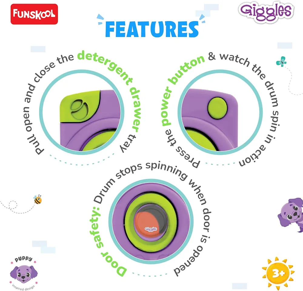 Funskool Giggles Playset Happy Lil Home-Washing Machine
