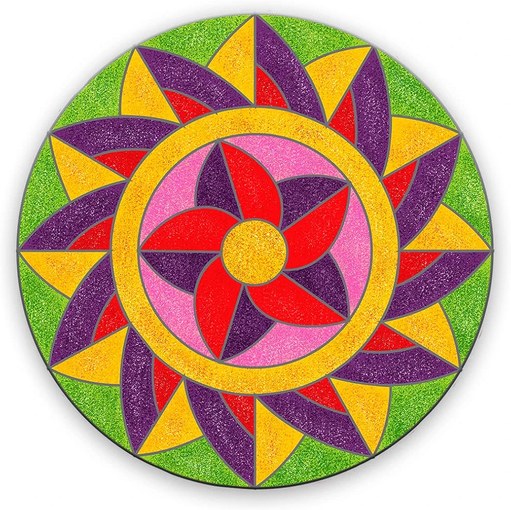 TOYKRAFTT Sand Art Kit Rangoli Mandala Jr