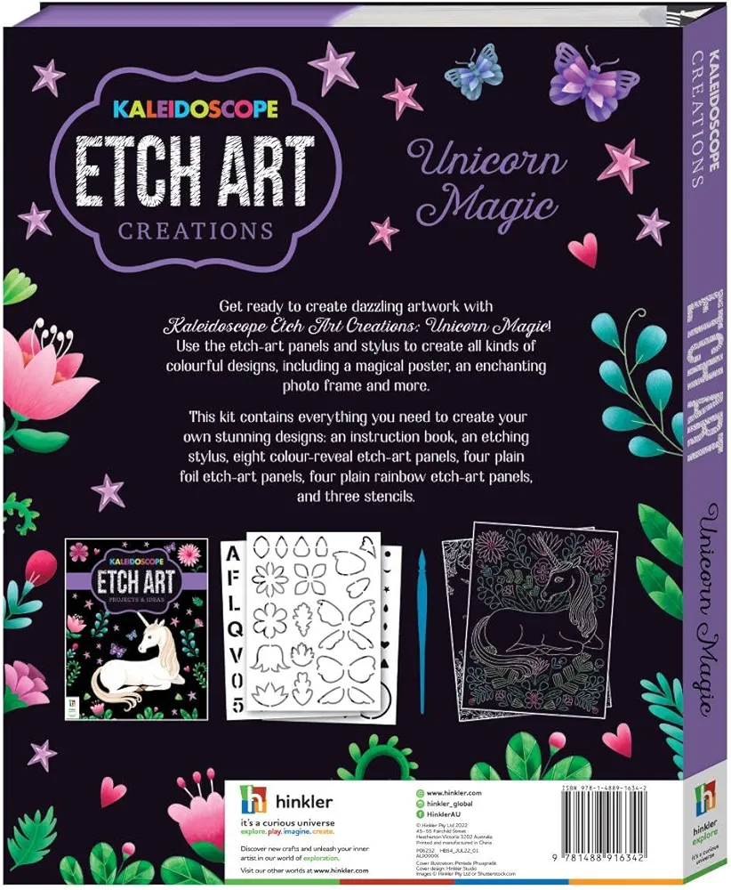 Kaleidoscope Etch Art Creation Unicorn Magic - Paperback