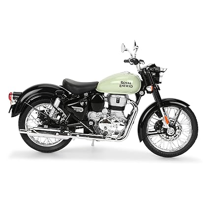 Maisto Royal Enfield Classic 350 Reddich Green Scale 1/12