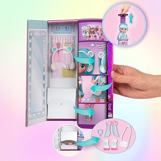 Cry Babies BFF Kristal Fashion Doll 7.8 Inch Doll
