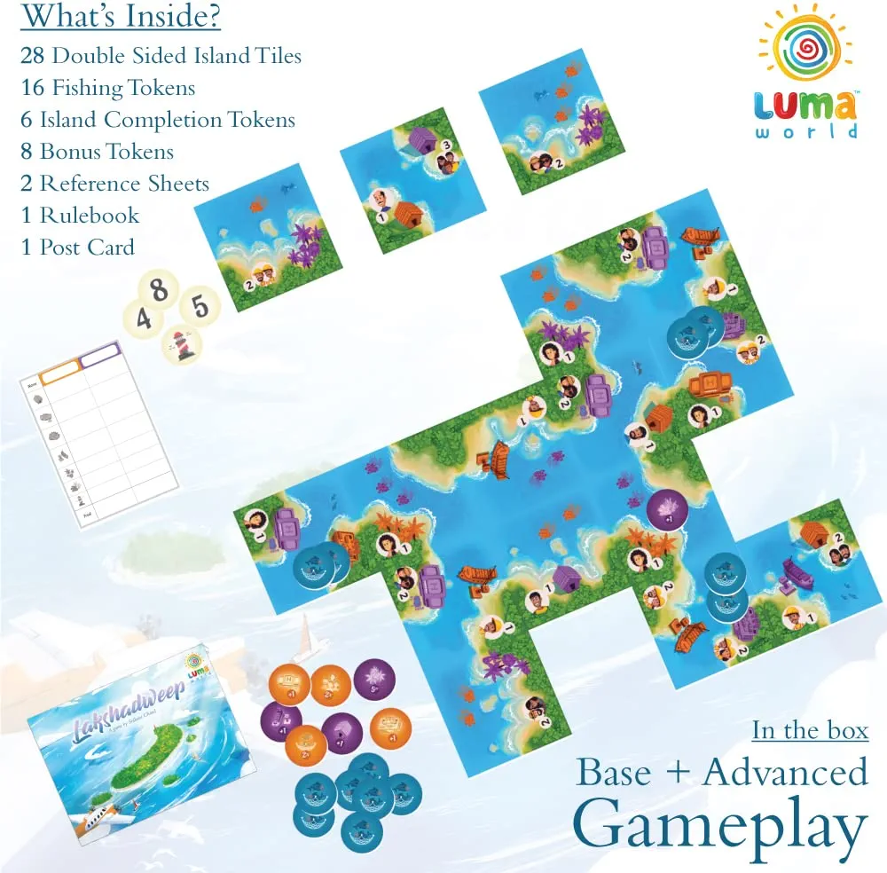 Luma World Lakshadweep 2-Player Strategy Board Game