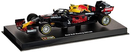 Bburago 1:43 Aston Martin Red Bull Racing RB16B (with Helmet) Diecast Car