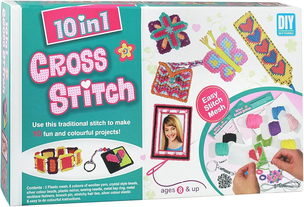 Toy Cloud 10 in 1 Cross Stitch Art and Craft