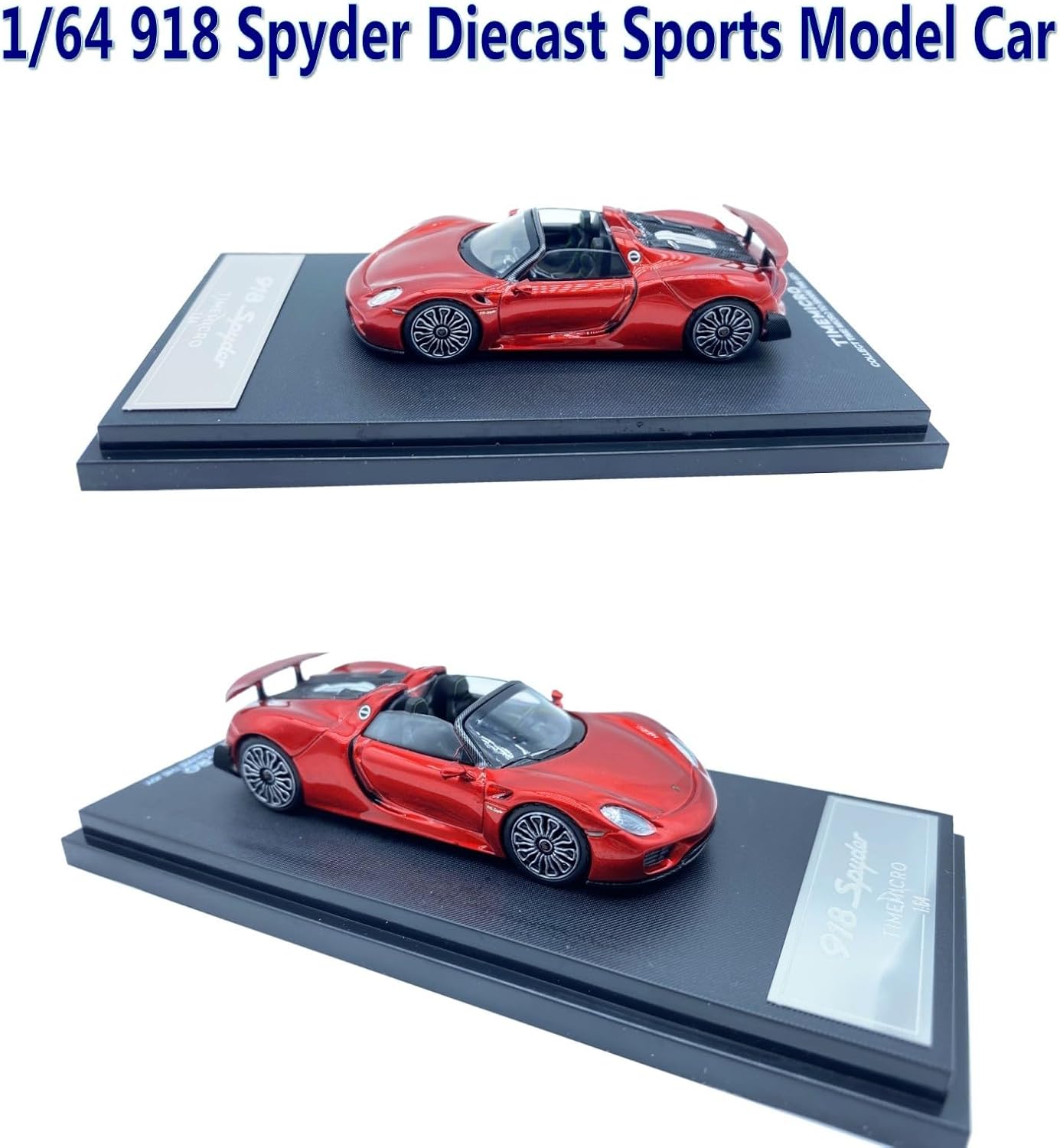 TIMEMICRO Porsche 918 Spyder 1:64 Scale Die Cast Model Car