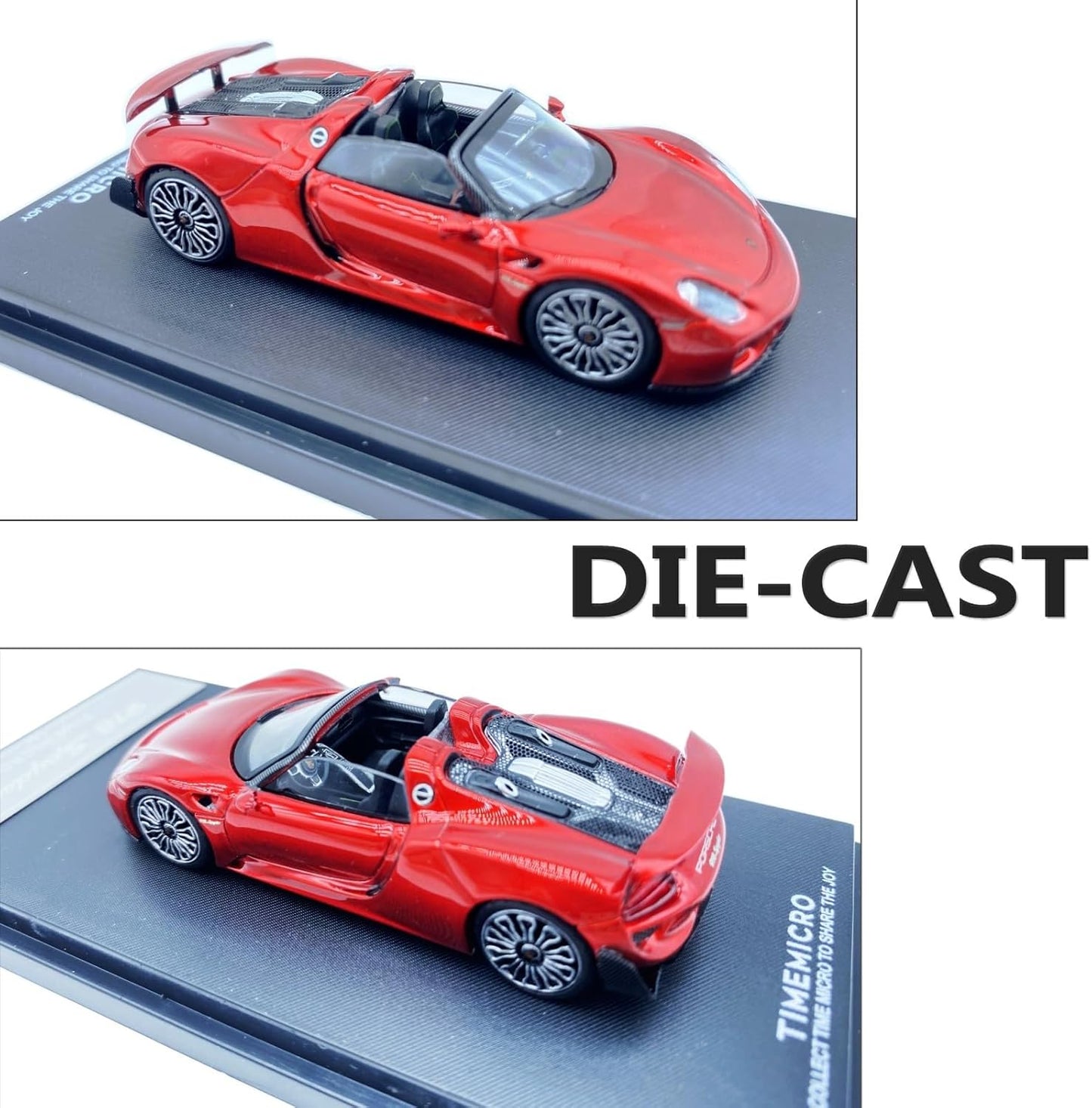 TIMEMICRO Porsche 918 Spyder 1:64 Scale Die Cast Model Car