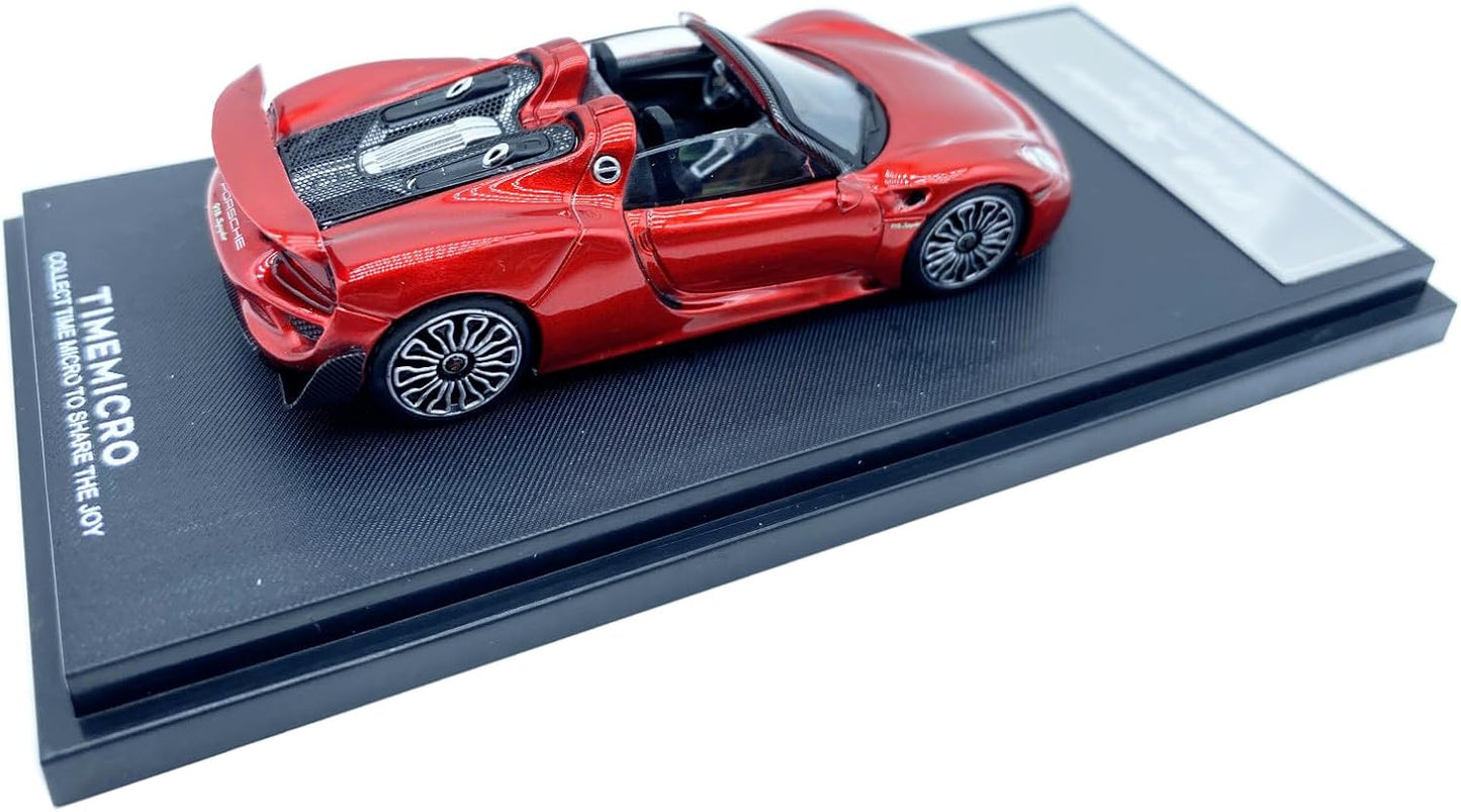TIMEMICRO Porsche 918 Spyder 1:64 Scale Die Cast Model Car