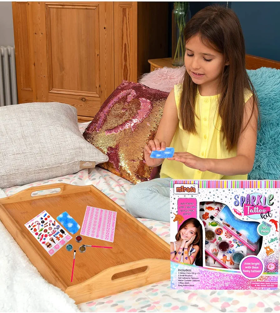 Mirada Sparkle Tattoo Kit Nail Art Kit for Girls