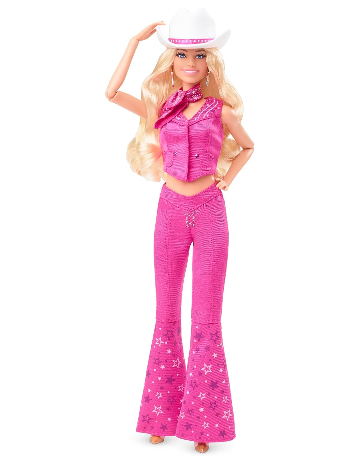 The Movie Doll, Margot Robbie as, Collectible Doll Wearing Pink Western Outfit with Cowboy Hat