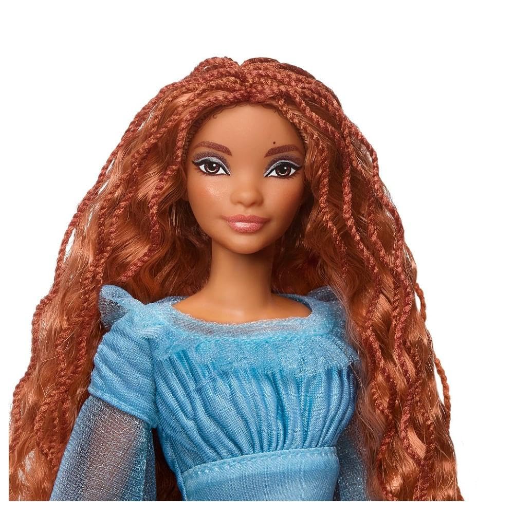 Disney Mattel The Little Mermaid Ariel Fashion Doll On Land in Signature Blue Dress, Toys Inspired The Little Mermaid