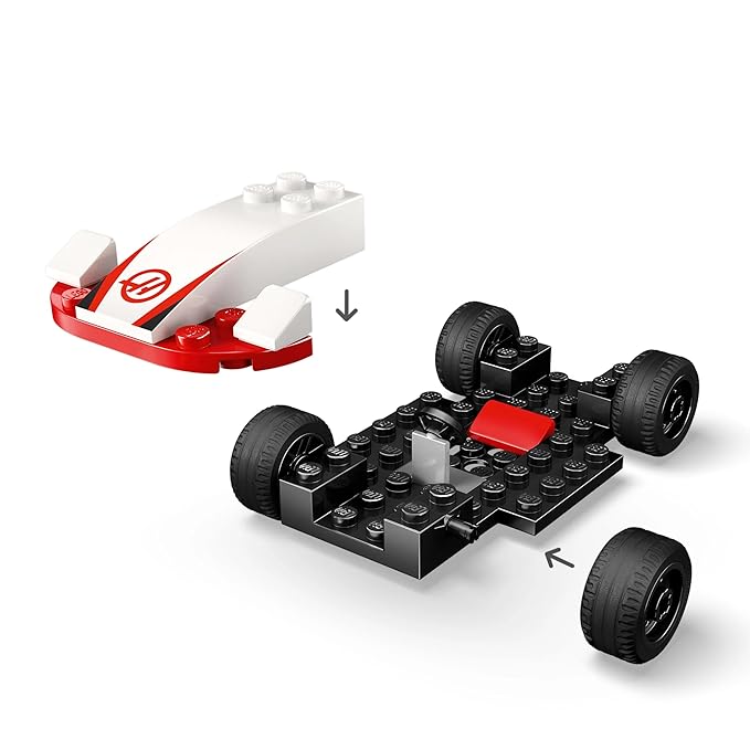 LEGO City F1 Williams Racing & Haas F1 Race Cars Vehicle Toy Set 60464 Building Blocks Toys for 4+ Gift for Boys and Girls