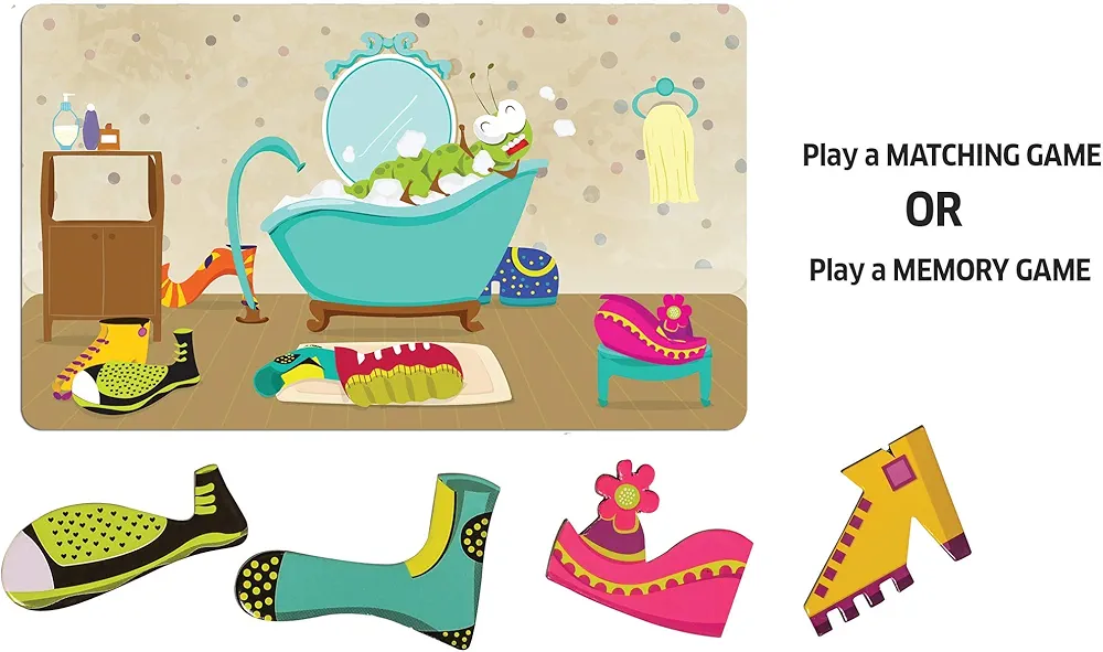 Chalk and Chuckles Caterpillar Clutter, Memory Matching Card Game