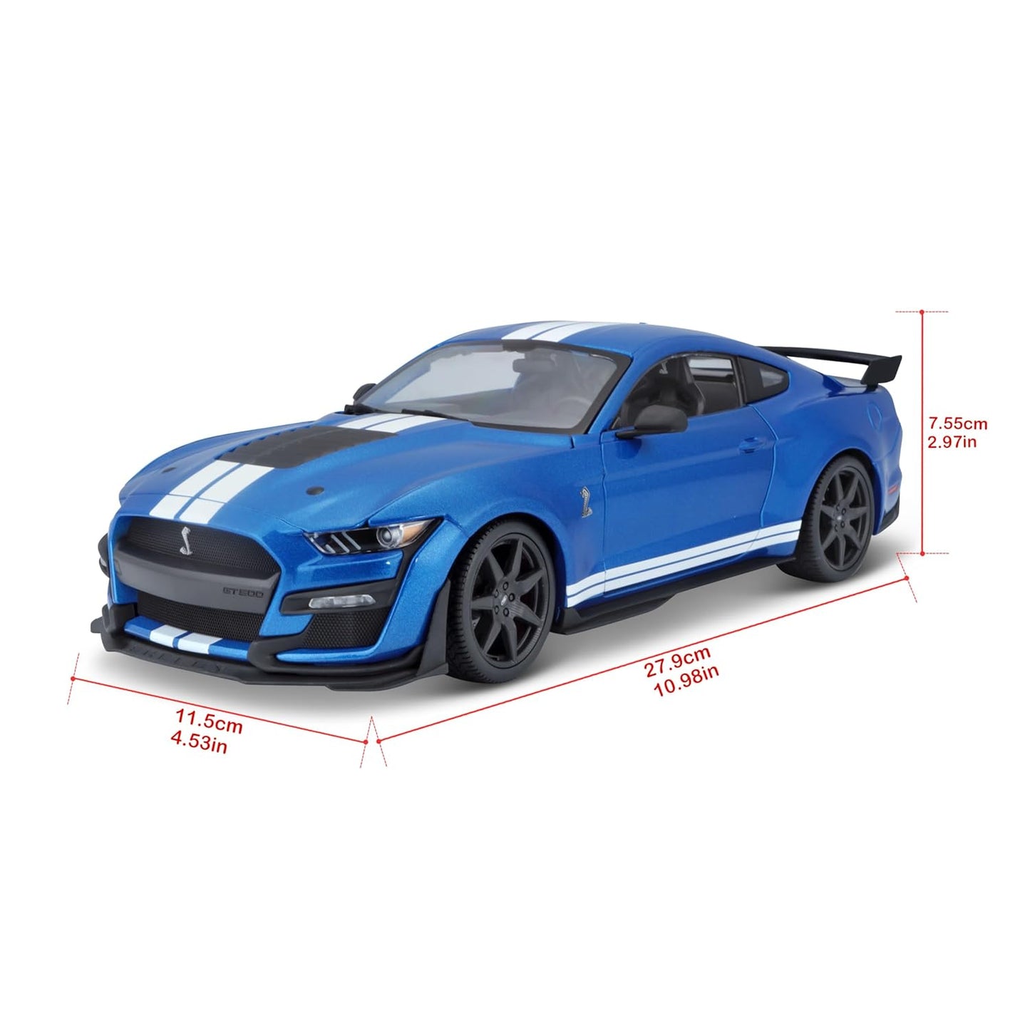 Maisto 2020 Shelby Gt500 Mustang Blue 1/18