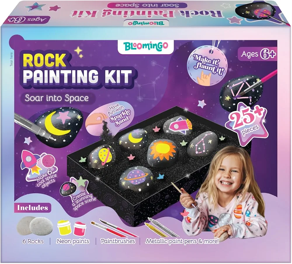 Bloomingo Art & Craft Kit - Rock Painting Kit