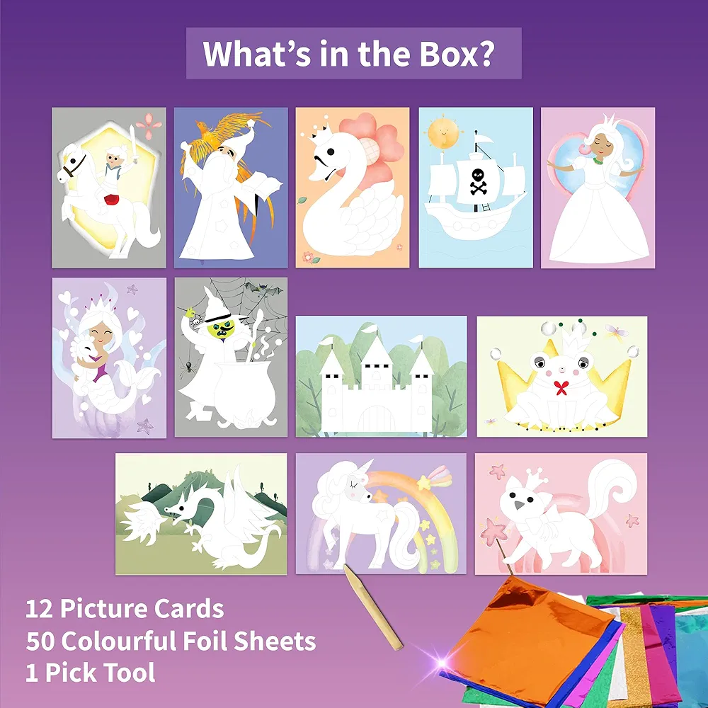 Chalk and Chuckles Art and Craft Kit Magical World Theme Pictures