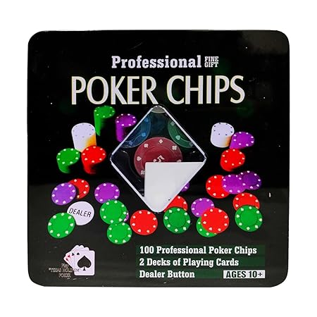 RSAAUD® Poker Chip Set with Case, Casino Poker Chips