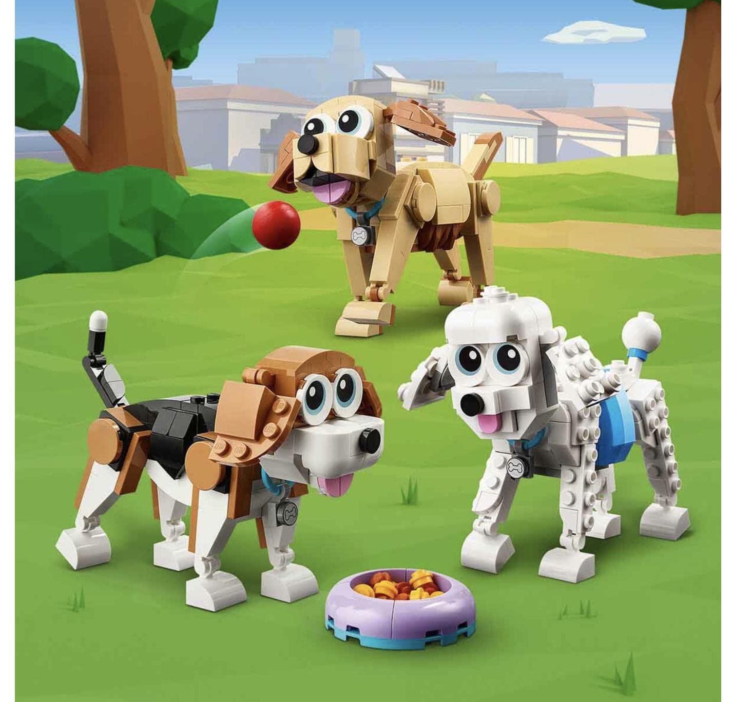 LEGO Creator Adorable Dogs 31137 Building Toy Set (475 Pieces)