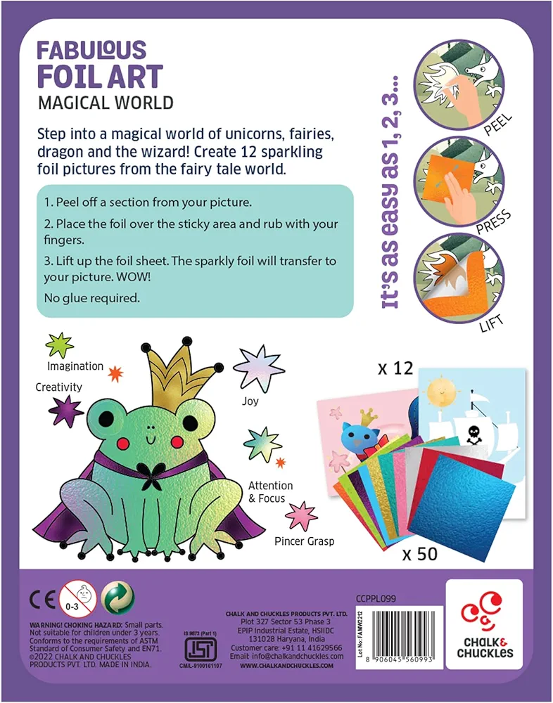 Chalk and Chuckles Art and Craft Kit Magical World Theme Pictures