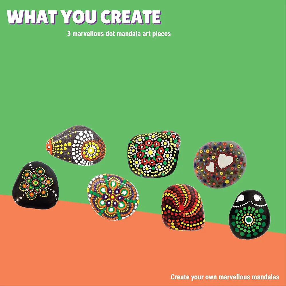Kalakaram Dot Mandala Rock Painting Kit | DIY Art Kit