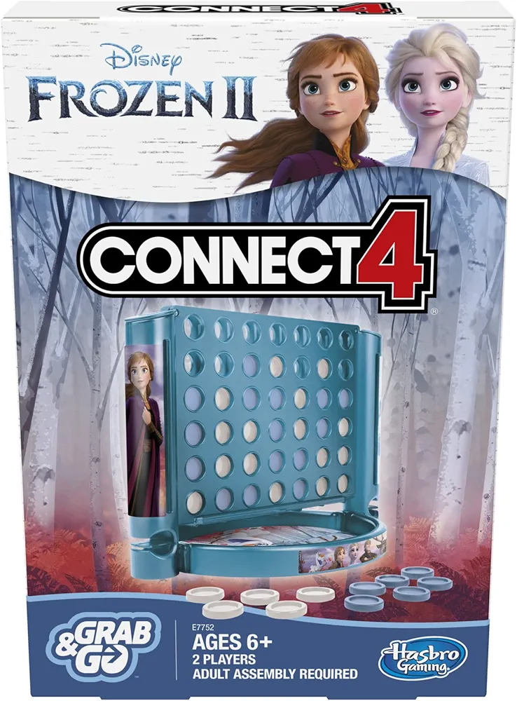 Hasbro Gaming Grab and Go Connect 4: Disney Frozen 2 Edition Game