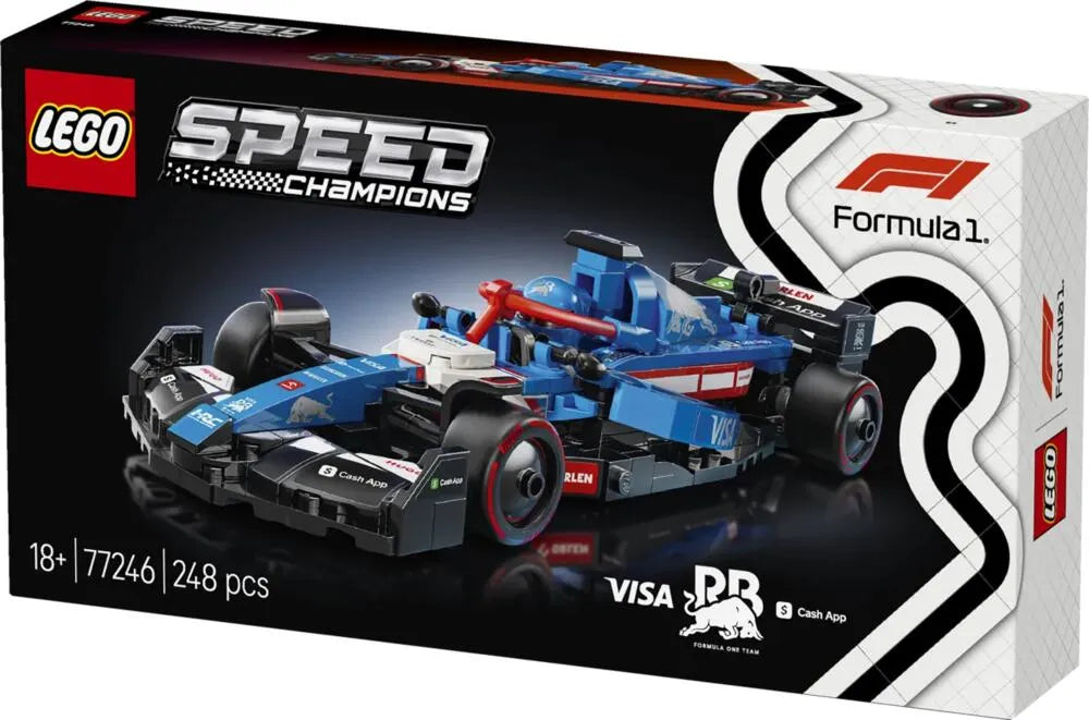 LEGO Speed Champions Visa Cash App RB VCARB 01 F1 Race Car Vehicle Kit 77246 Building Blocks for 18+ Gift