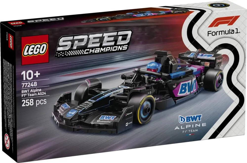 LEGO Speed Champions BWT Alpine F1 Team A524 Race Car Toy Vehicle 77248 Building Blocks Toys for 10+