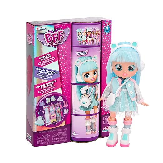 Cry Babies BFF Kristal Fashion Doll 7.8 Inch Doll