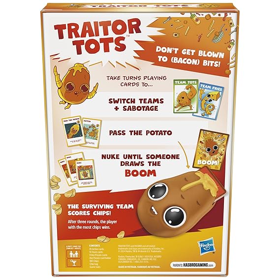 Hasbro Traitor Tots Card Game | Explosive Potato Party Card Game
