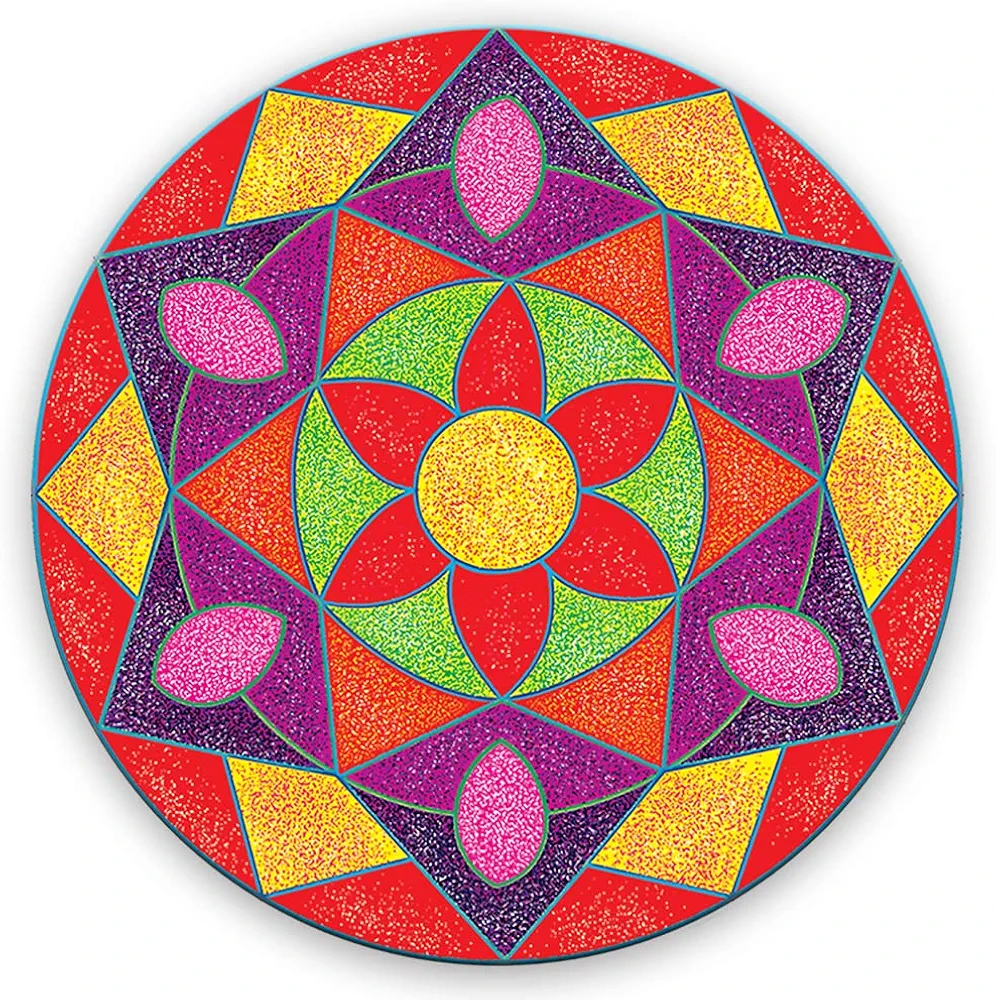 TOYKRAFTT Sand Art Kit Rangoli Mandala Jr