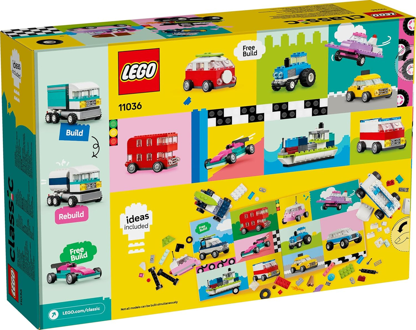 LEGO Classic Creative Vehicles Building Toy 11036 (900 Pieces)