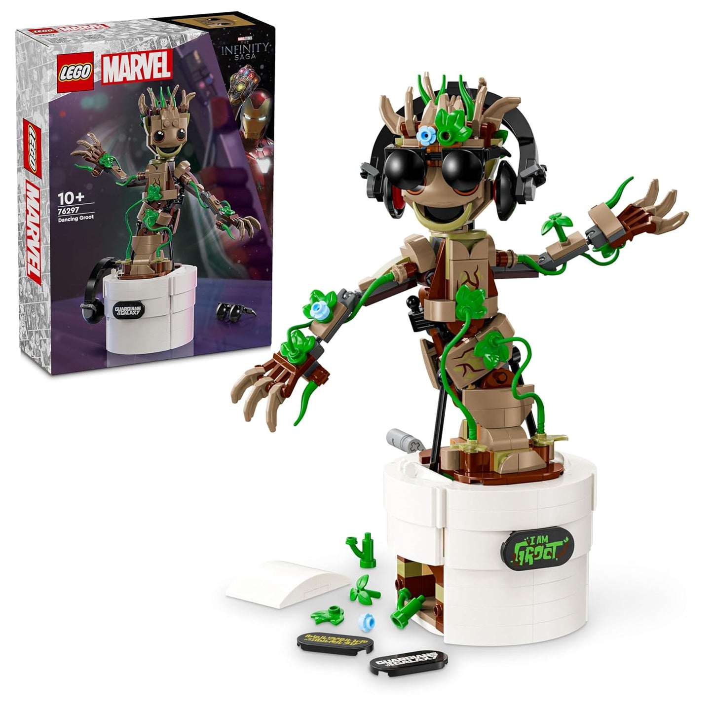 LEGO Marvel Dancing Groot Buildable Animated Toy 76297 Building Blocks Toys for 10+ Gift for Boys and Girls