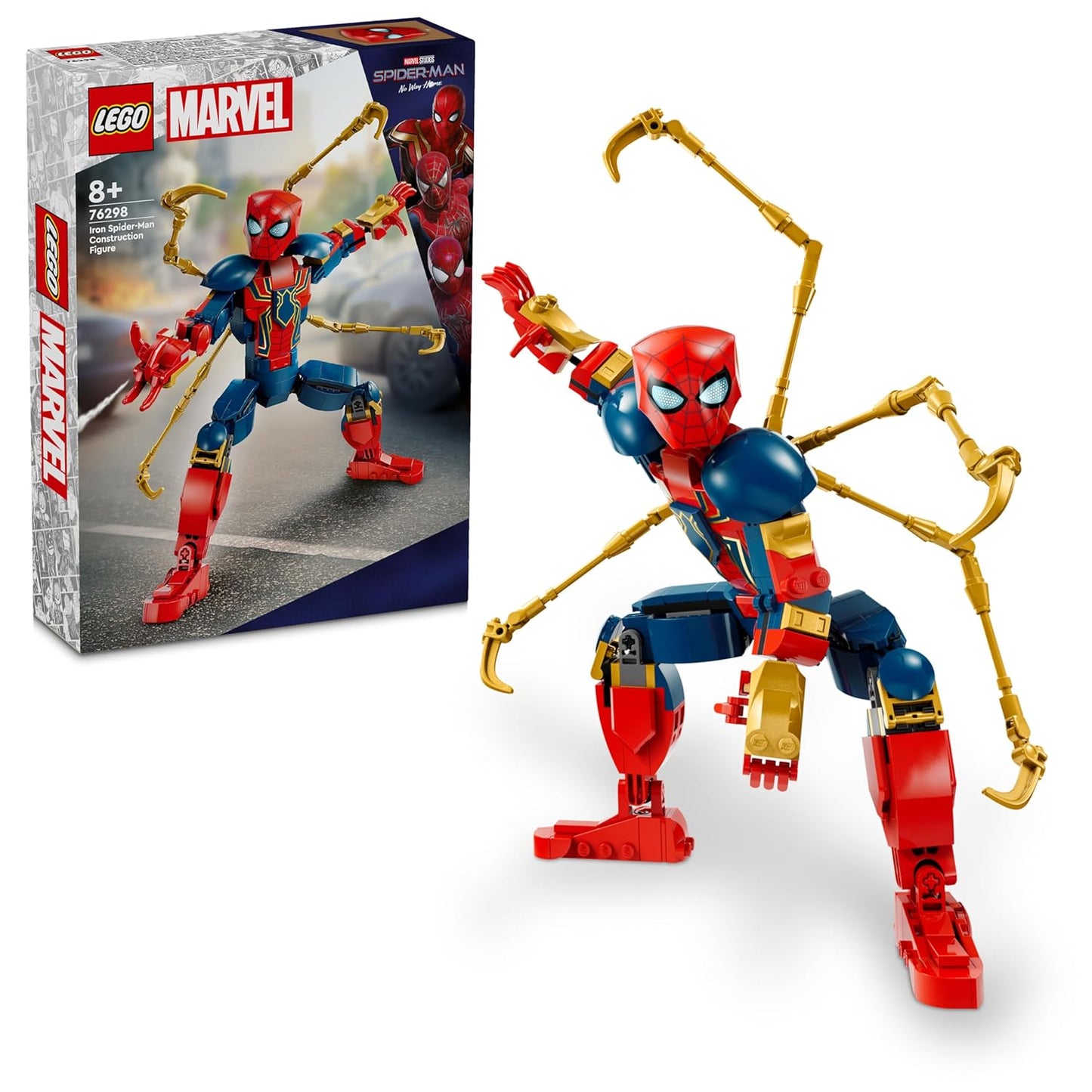 LEGO Super Heroes Marvel Iron Spider-Man Construction Figure 76298(303 Pieces)